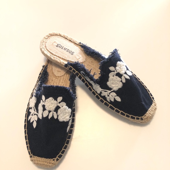 Soludos embroidered espadrille mules - Picture 1 of 3
